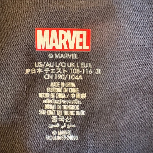Marvel Guardians of the Galaxy black front & back graphic t-shirt tee size L NWT - Picture 5 of 7